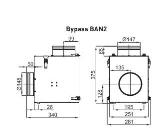 Bypass termostatyczny z filtrem i zaworem zwrotnym BAN2