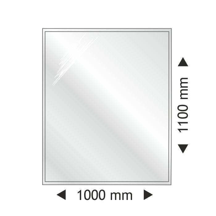 Podstawa szklana kwadratowa 1000x1000x6mm