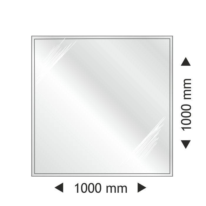 Podstawa szklana kwadratowa 1000x1000x6mm