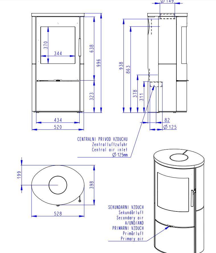 EVORA kafel biały mat