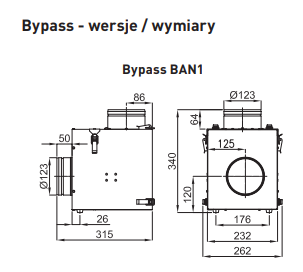 Bypass termostatyczny z filtrem i zaworem zwrotnym BAN1